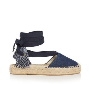 Blue Soludos Espadrille Navy Sz 7.5